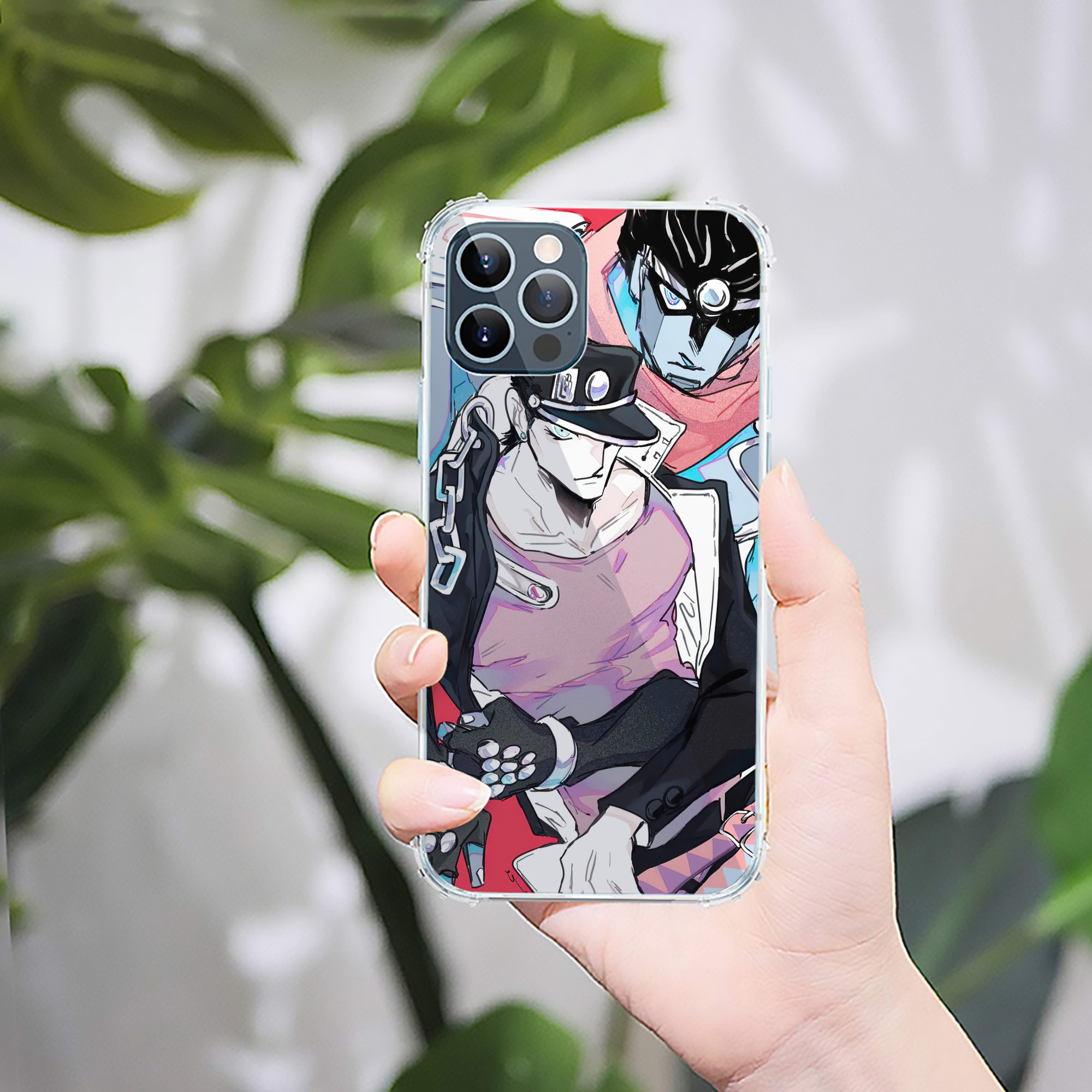 （画像用） ジョジョの奇妙な冒険 JoJo's Bizarre Adventure 【iPhone 12シリーズ対応】透明スマホケース（クリアソフトケース）